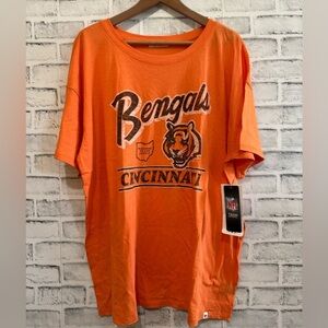 NWT! Women’s ‘47 Cincinnati Bengals orange graphic T-shirt XL